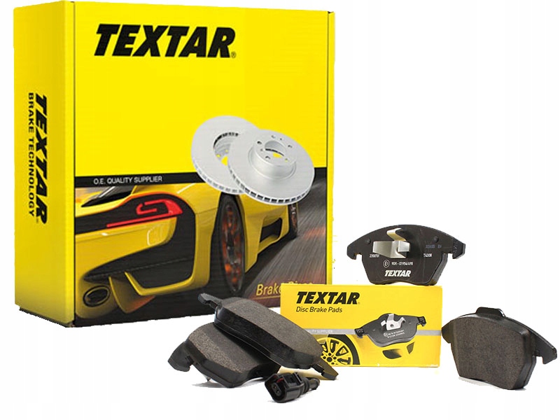 2× Textar 92120805 Диск тормозной + TEXTAR 2358701 КОЛОДКИ ТОРМОЗНОЕ AUDI A3 SKODA OCTAVIA