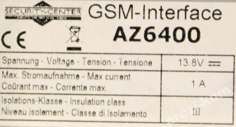CENTRALA INTERFEJS GSM SMS PROFILINE AZ6400 Kod producenta AZ6400