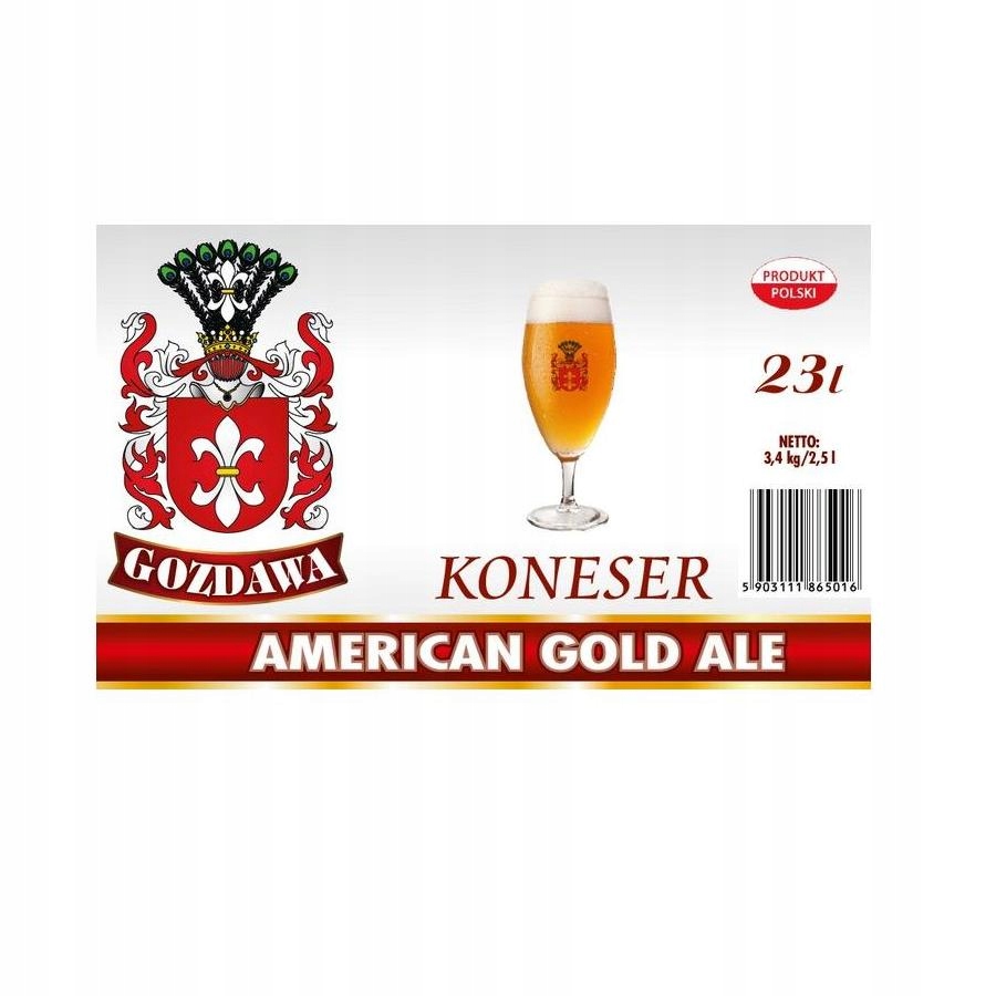 Domácí pivo Koneser American Gold Ale