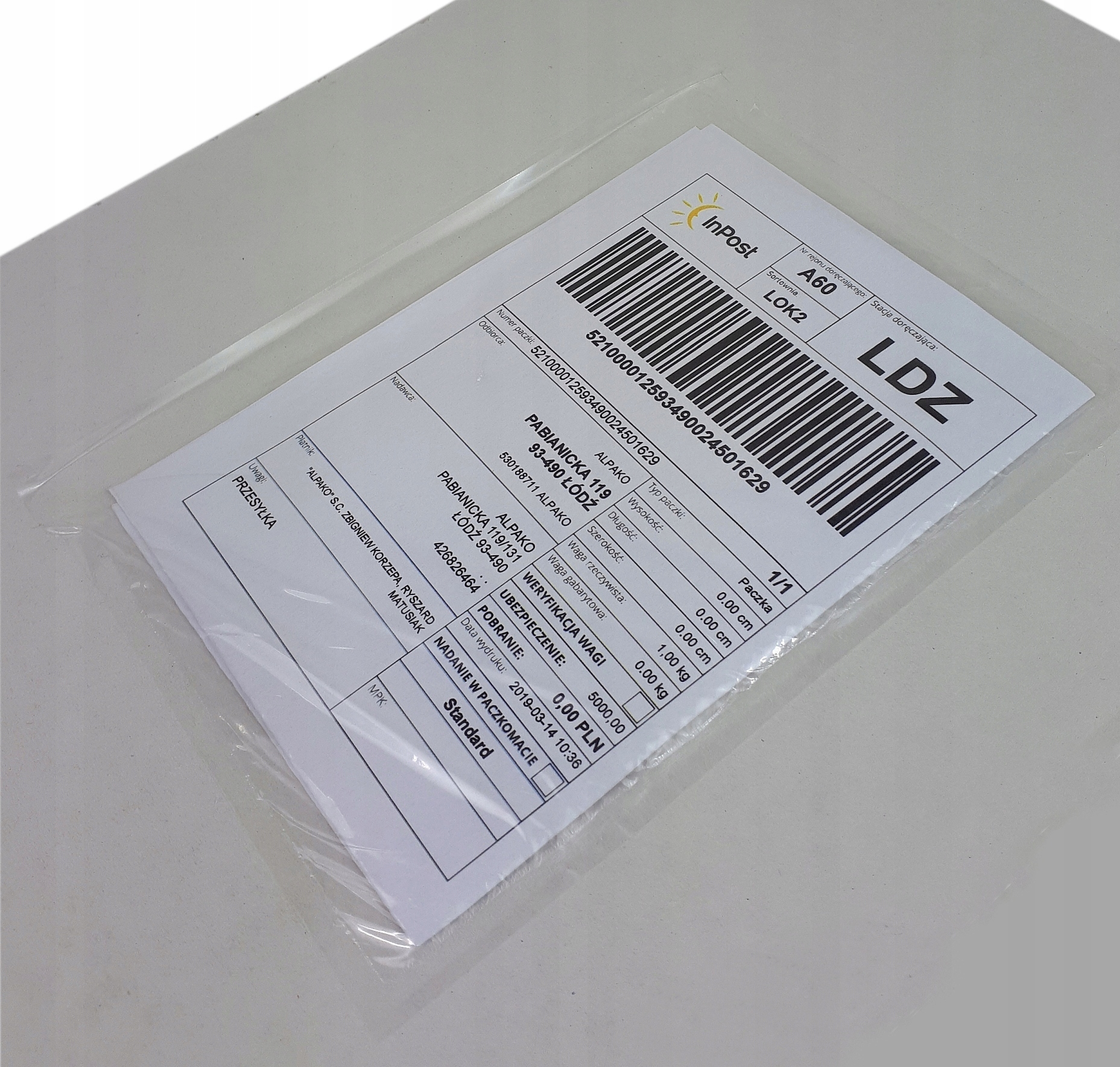 

Przylgi Koperty Kurierskie kangurki C6 1000szt