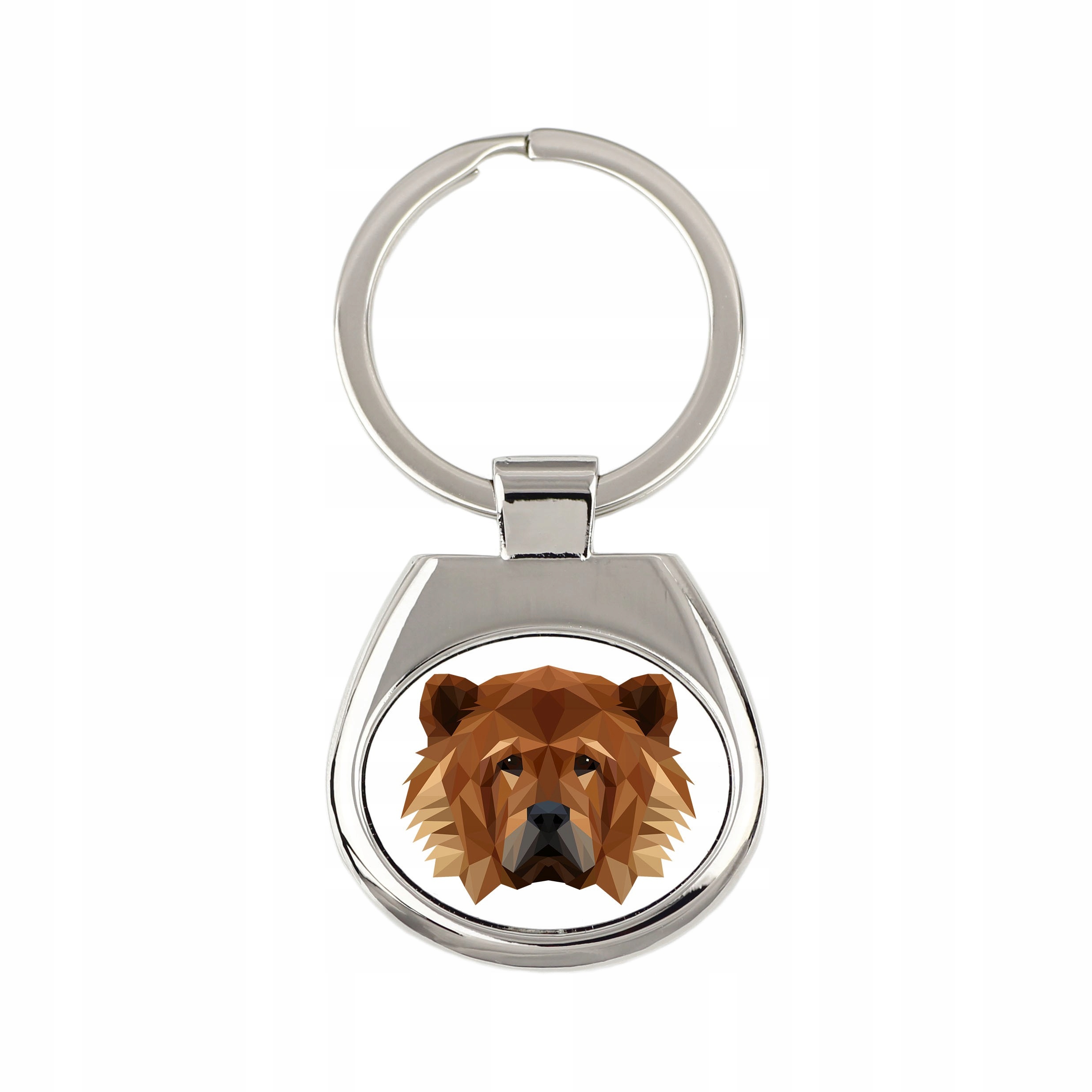 

Chow chow pies geometryczny Brelok Breloczek metal