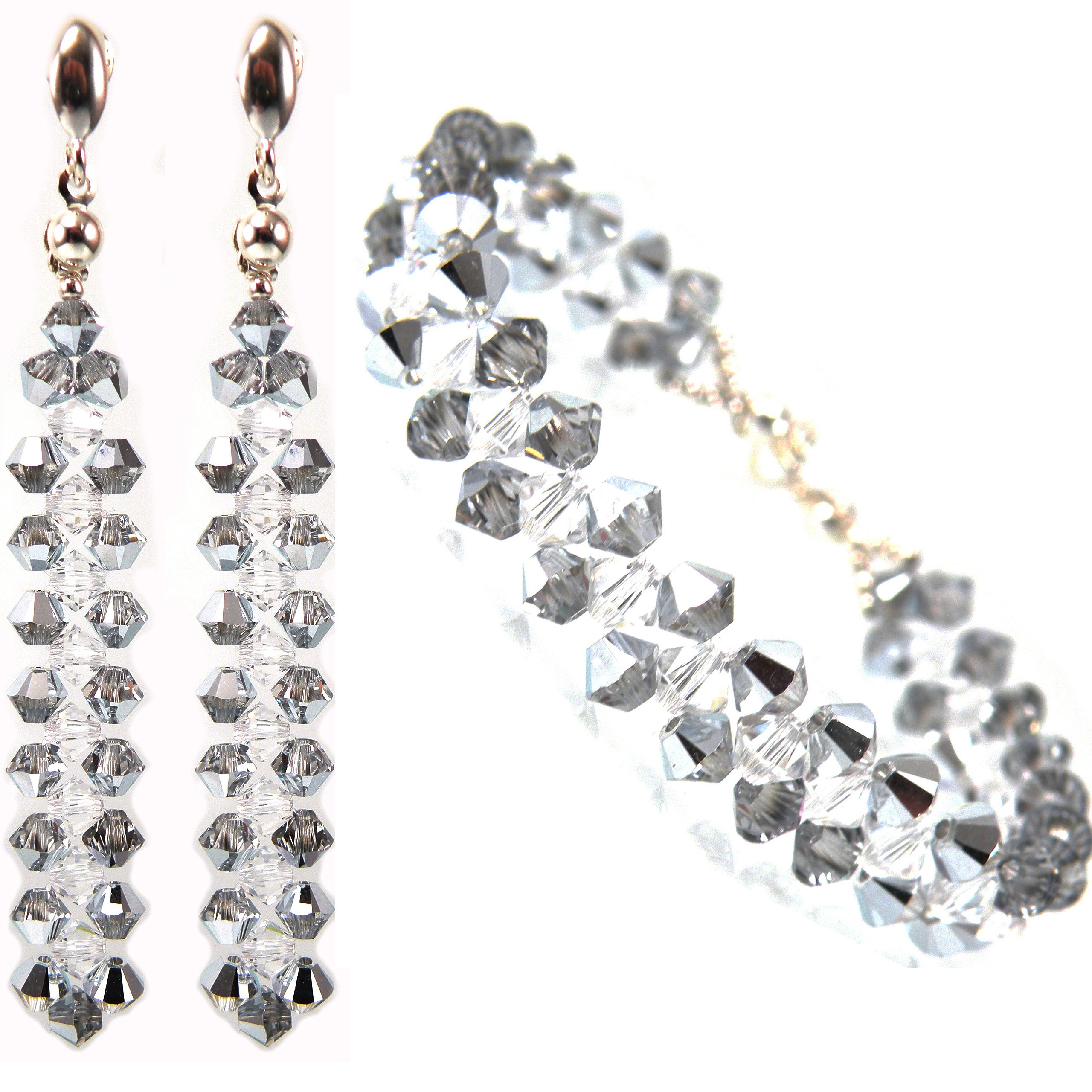 

Komplet z kryształów Swarovski Cal wieczorowy