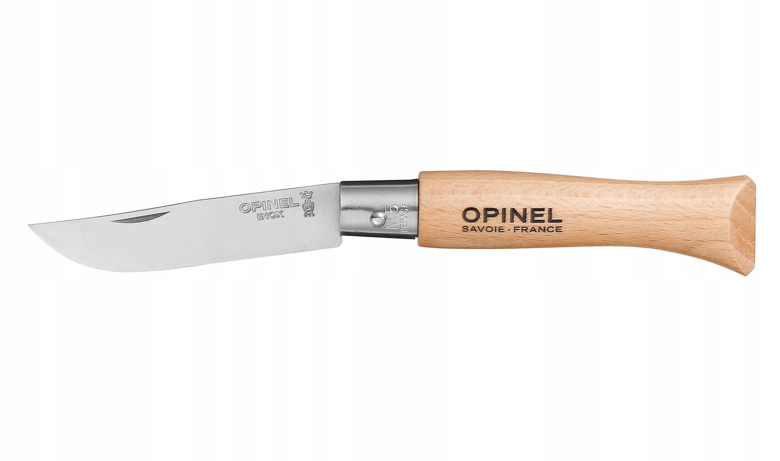 Nóż składany Opinel 5 inox buk