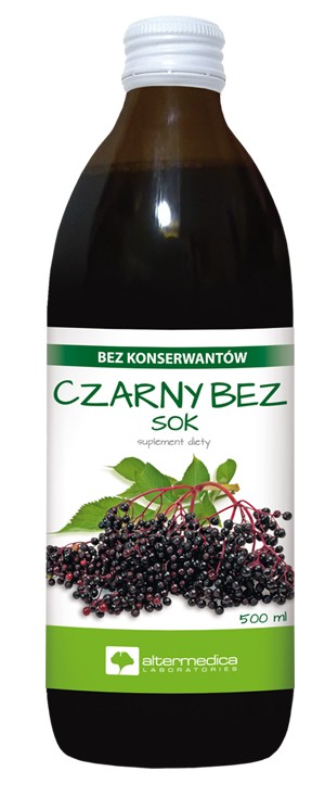 

Czarny bez sok 500 ml AlterMedica bez konserwantów