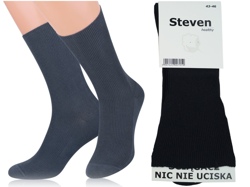 

Skarpety Męskie Bezuciskowe Steven Healthy r 35-38