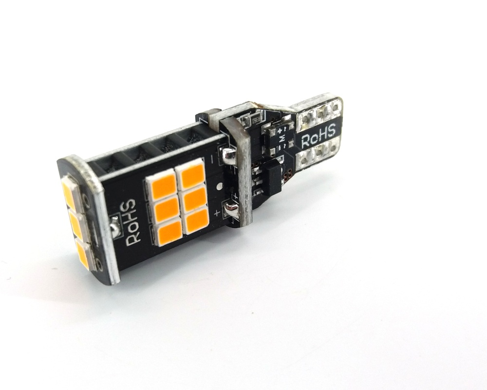 

T15 pomarańczowa żarówka Led 12V Canbus W16W 980lm