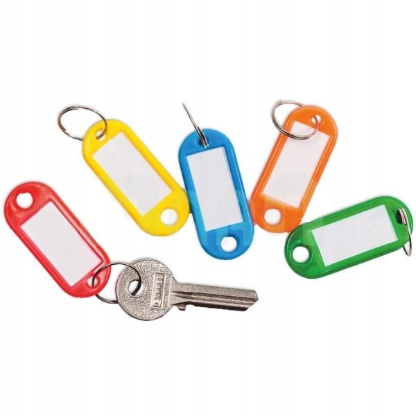 BRELOK IDENTYFIKATOR, ZAWIESZKA DO KLUCZY 5 SZTUK