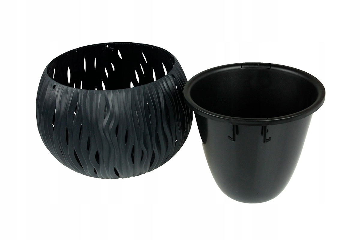 doniczka BOWL SANDY 29x19 - antracyt — 4