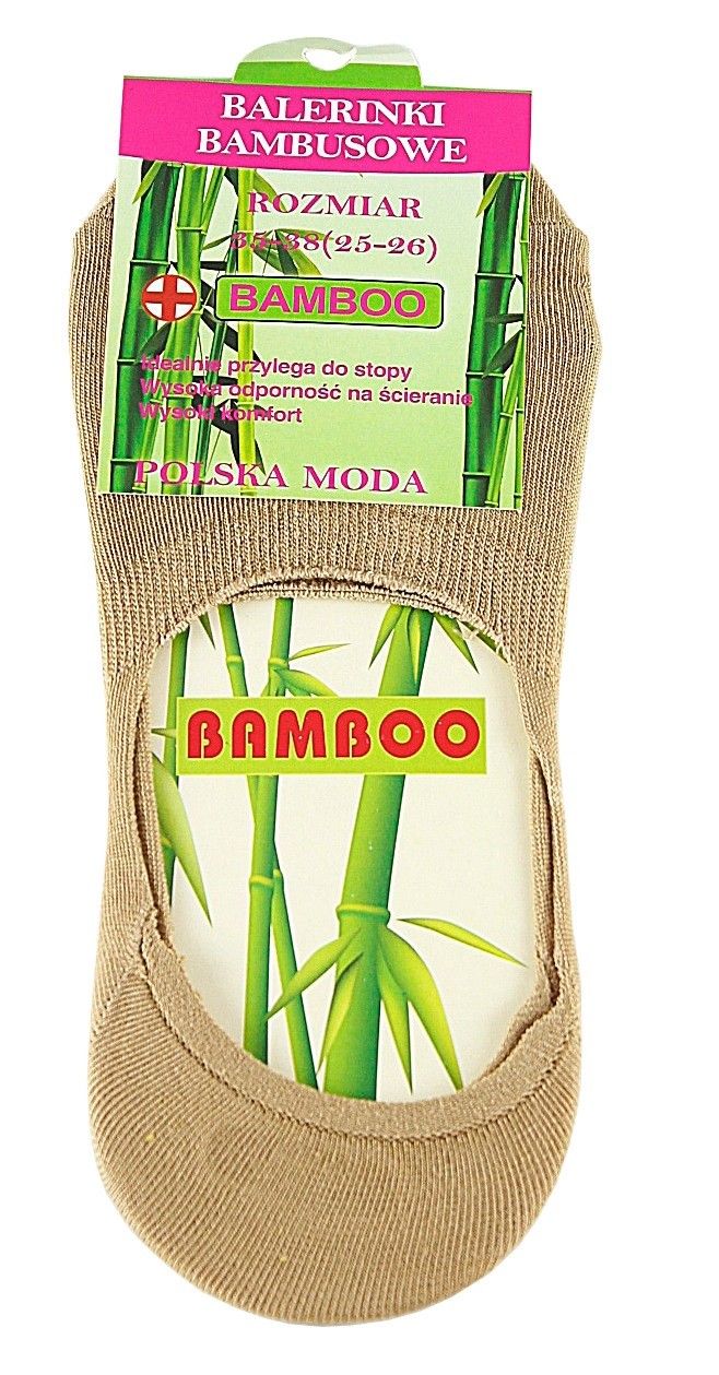 

Bambusowe Stopki Balerinek Skarpetki 39-42 Beż