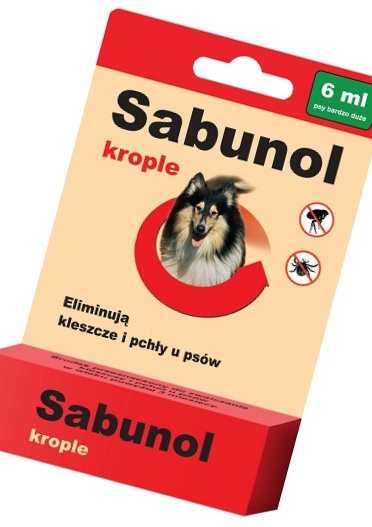 

Sabunol Krople Pchły Kleszcze Psa 40-60 kg 6ml