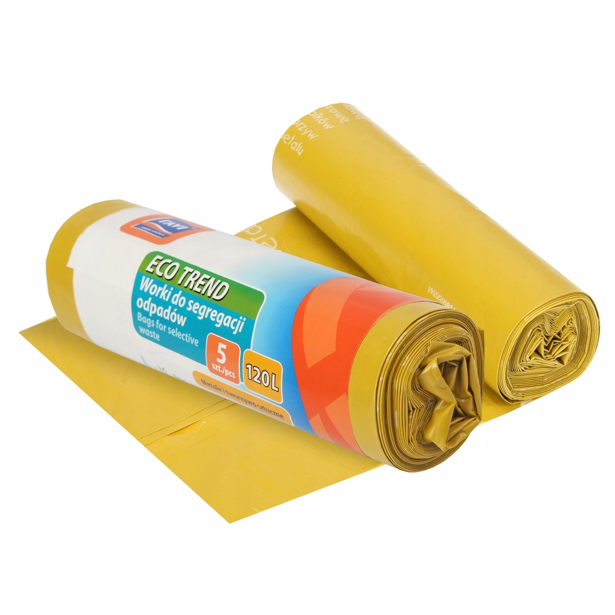 

Worki Segregacji Odpadów Metale Plastik 120L 5 Szt