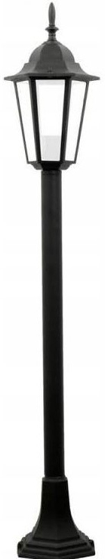 Sodo lempos stulpas 96 cm žibintas LIGURIA Juodas Skersmuo / plotis 15 cm