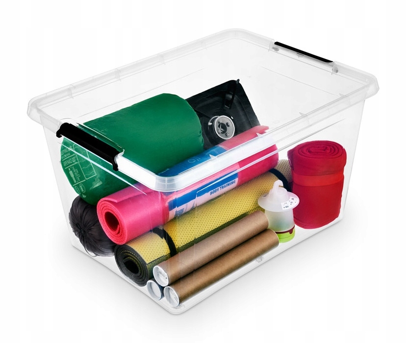 POJEMNIK KOSZ PUDEŁKO PLASTIKOWY DUŻY NA ZABAWKI Z POKRYWĄ 145 L Marka ORPLAST