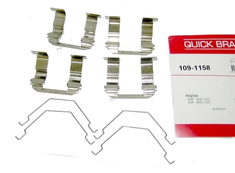 MAZDA 323 626 XEDOS 6 ZESTAW MONTAŻOWY INSTALACYJNY KLOCKÓW PRZÓD BLASZKI