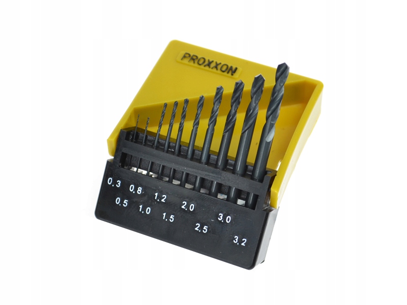 

Wiertła Mini Zestaw 10 Szt. 0,3-3,2 MM Proxxon