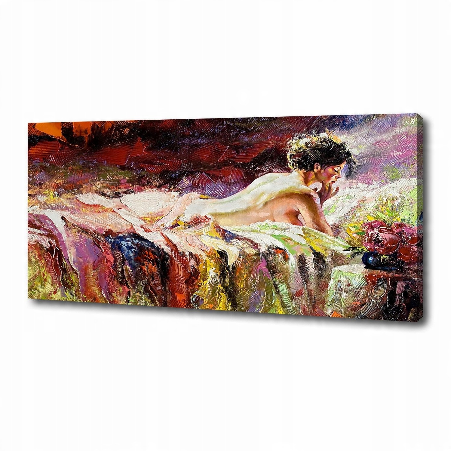 

Foto obraz na płótnie Leżąca kobieta 125x50 cm