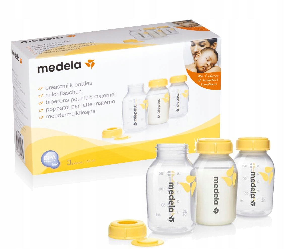 

Medela Butelki Pojemniki Pokarmu Mleka 150ml 3szt