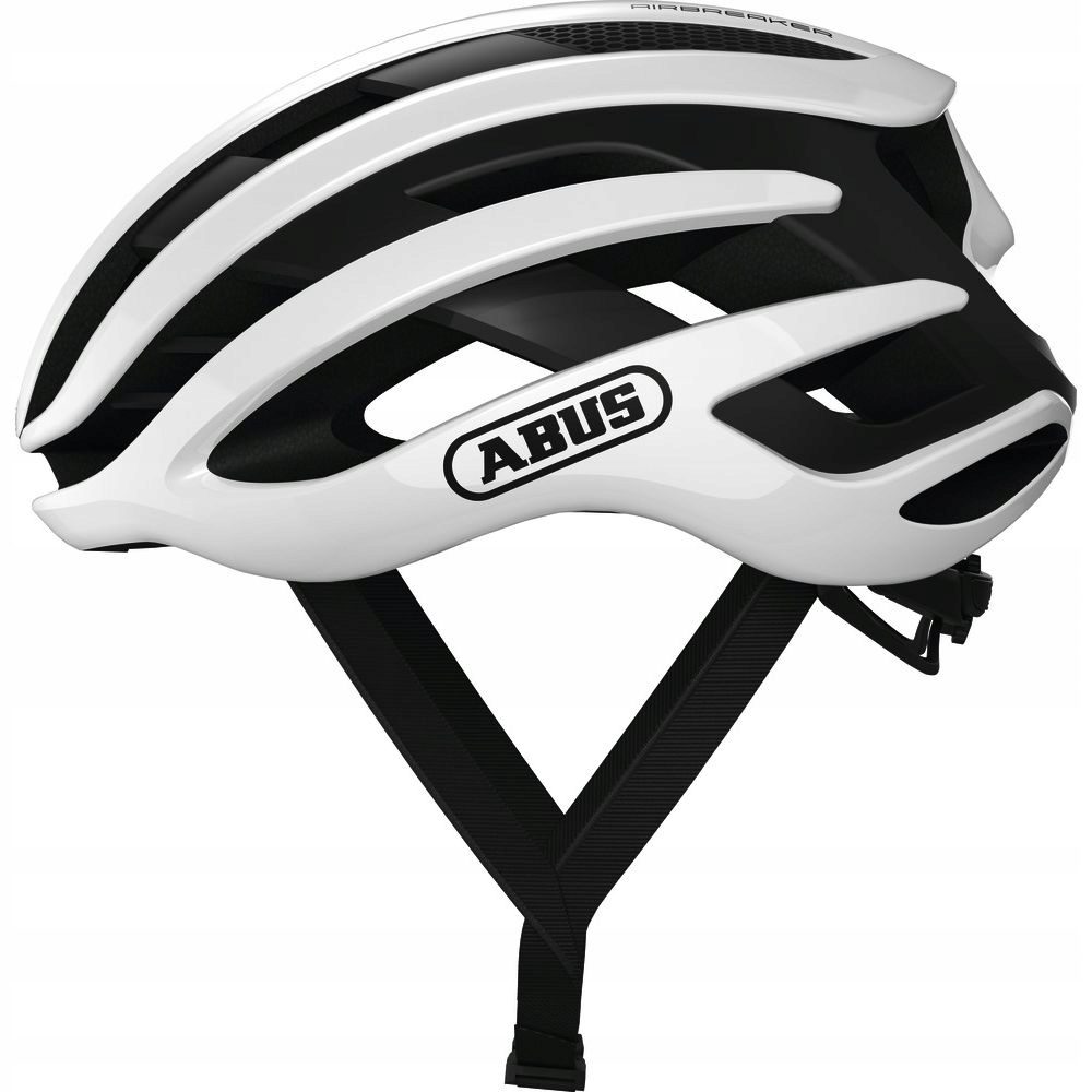 Kask rowerowy szosowy Abus Airbreaker Polar White roz. M 52-58cm połysk