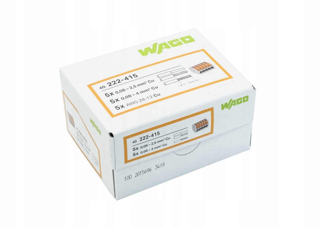 

Wago Szybkozłączka 222-415 5x0,08-4mm 40SZT