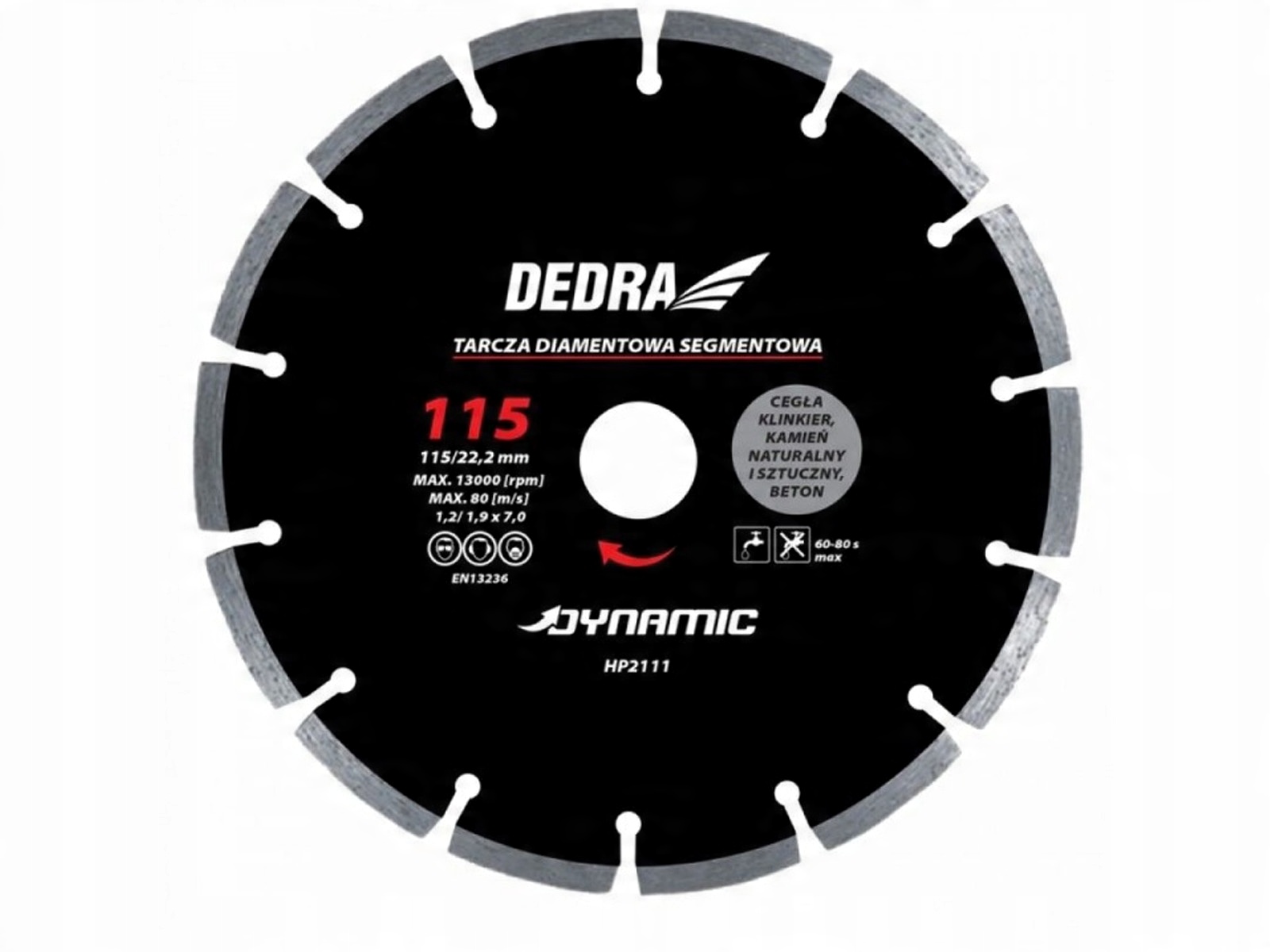 

Dedra Tarcza diamentowa Dynamic 150x22,2 HP2113