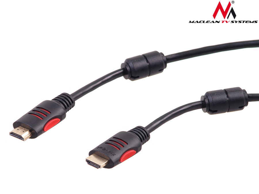 Kabel HDMI przewód GOLD ULTRA Full HD v1.4 3D 5m Złącza HDMI - HDMI