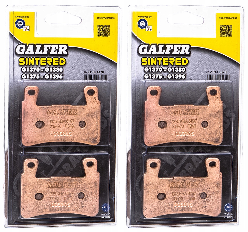 FD219G1370 - ТОРМОЗНЫЕ КОЛОДКИ HONDA CBR 600 01-06 ПЕРЕДНИЕ