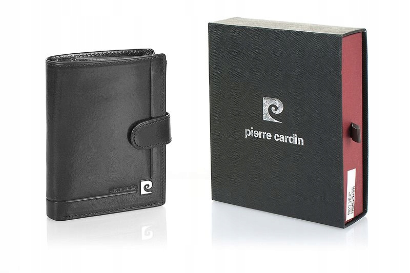 

Skórzany pionowy męski portfel Pierre Cardin
