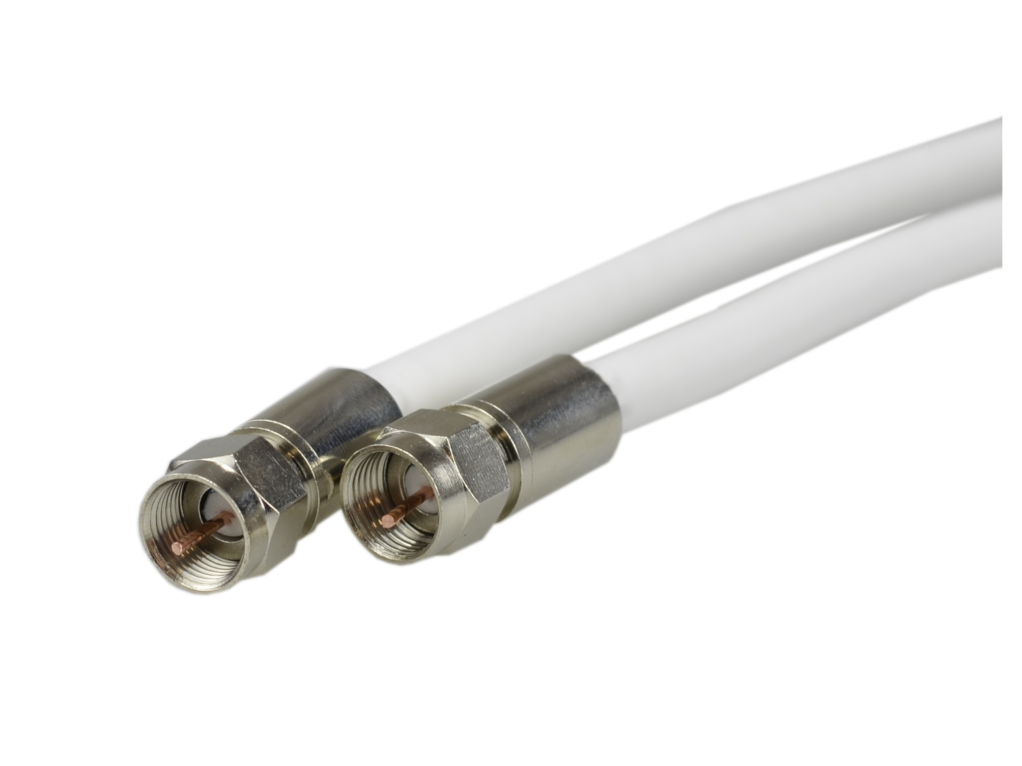 

Kabel antenowy Sat 2x wtyk F potrójny ekran 3m