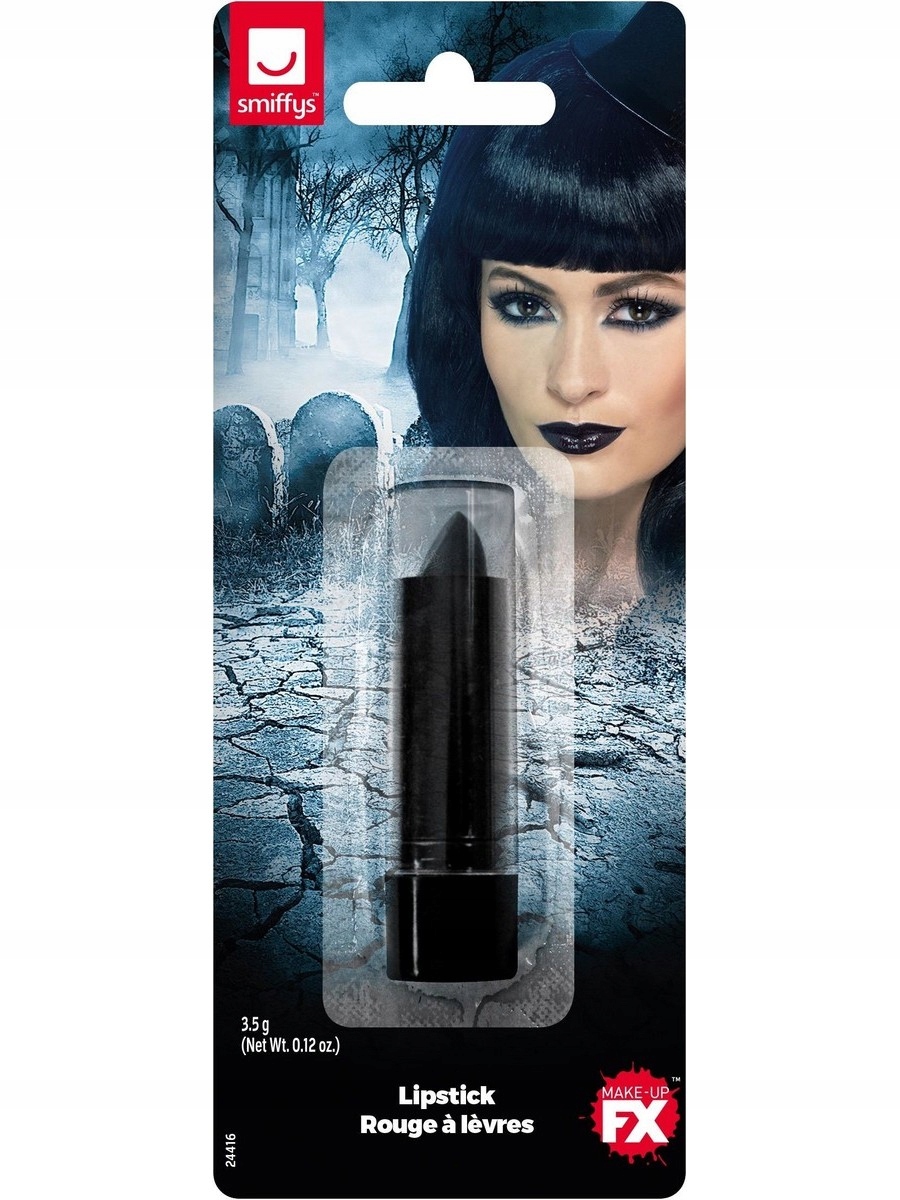 

Szminka Czarna dla Wampirzycy Halloween