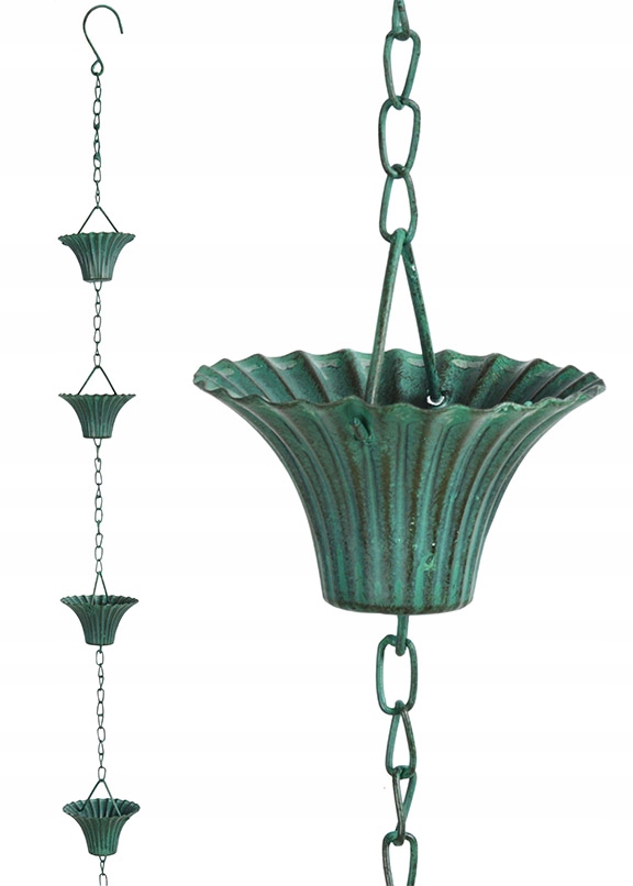 DESZCZOWNICA Patyna, Łańcuch Rynnowy rynna na wodę