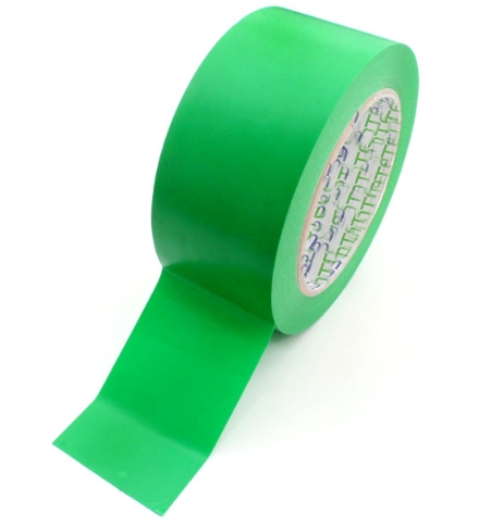 TAŚMA OSTRZEGAWCZA ZIELONA OZNACZENIOWA 50 x33 BHP DO LINII SAMOPRZYLEPNA