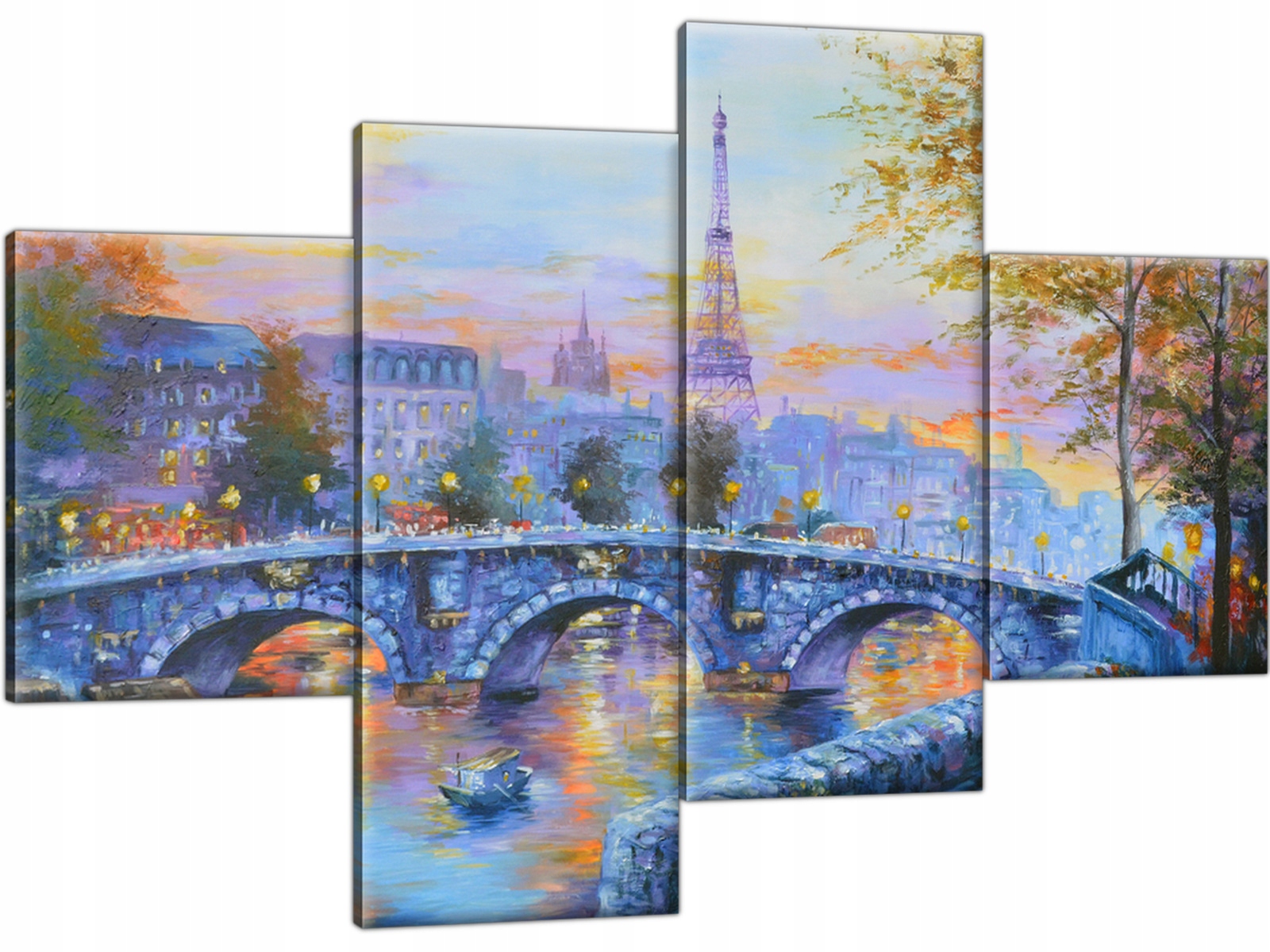 

Obraz na płótnie Tryptyk Miasto 120x80 do salonu