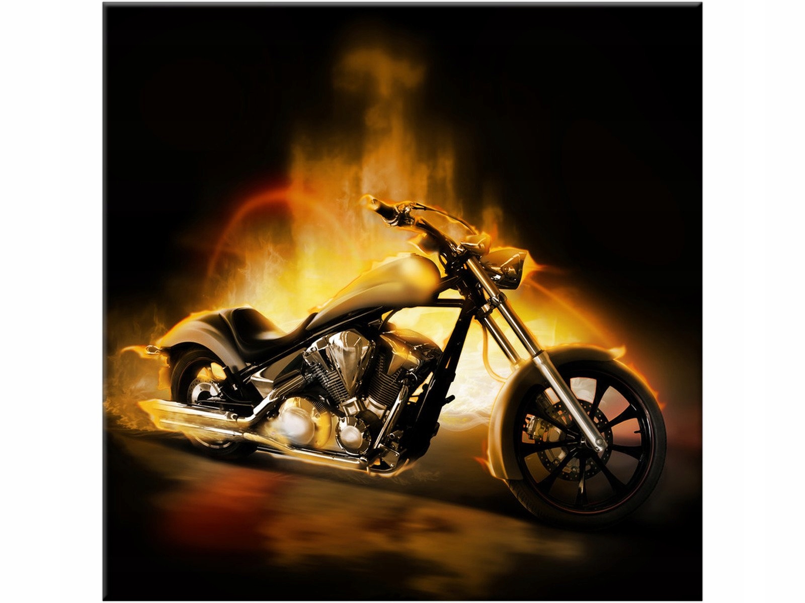 

Motor Motocykl Ognisty 50x50 Obraz na płótnie