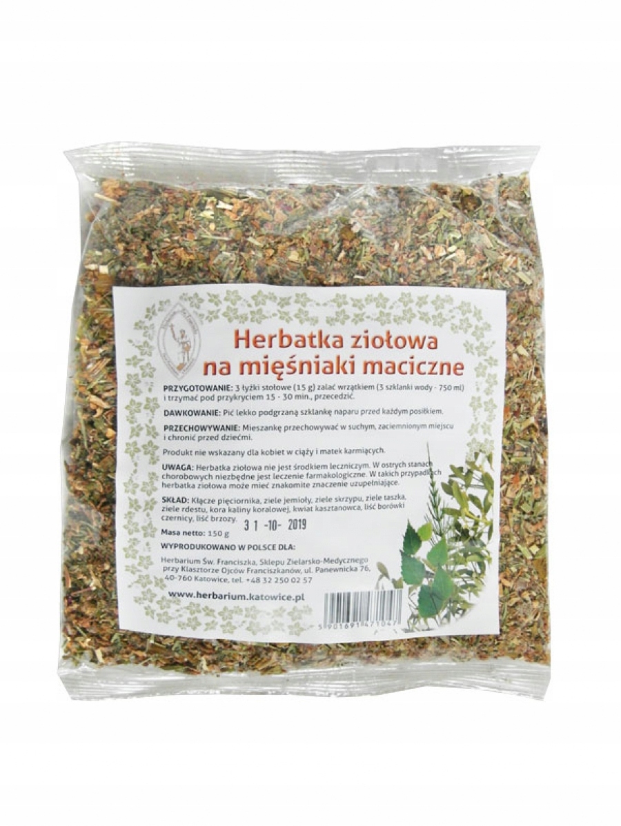 

Herbatka ziołowa Na mięśniaki 150g Herbarium