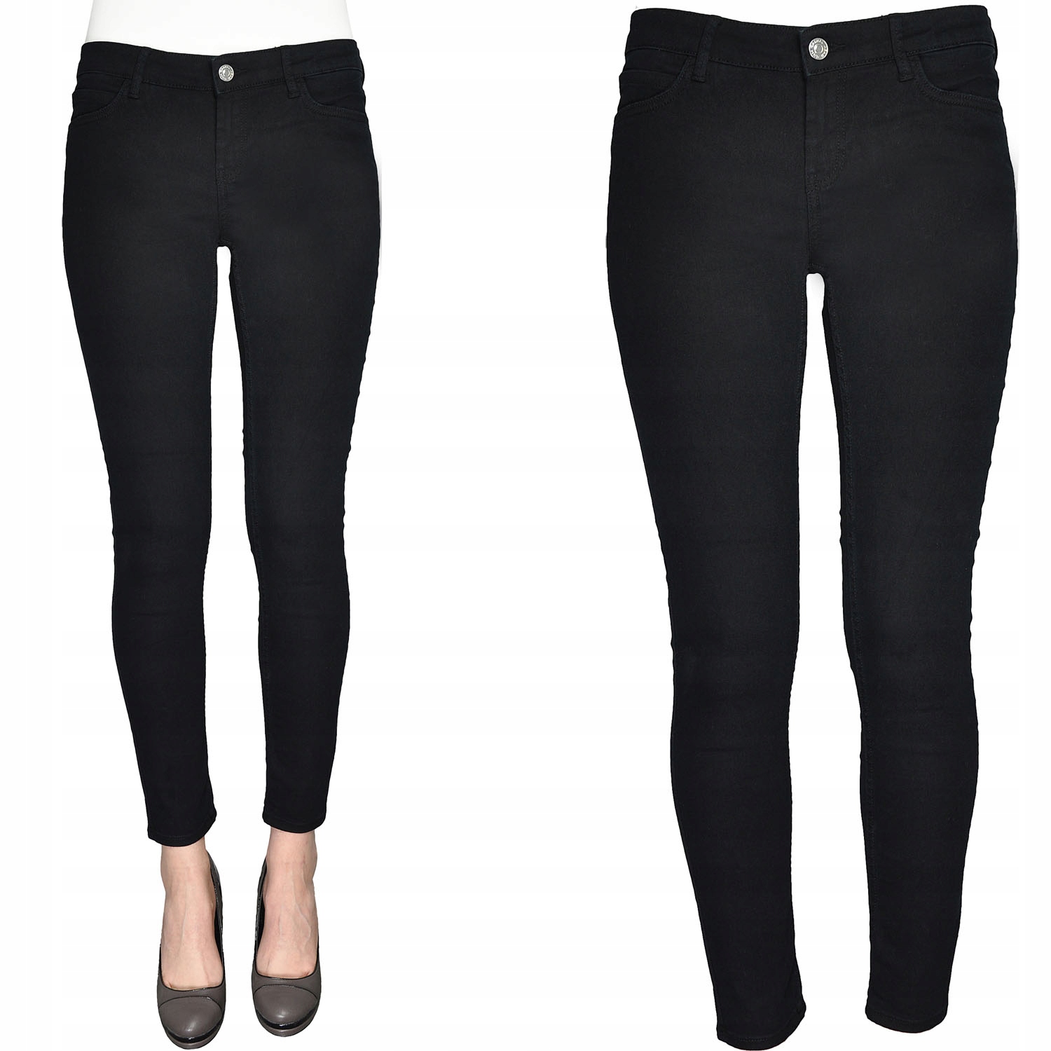 

Mango Czarne Spodnie Jeansy Denim Rurki Xxs 32