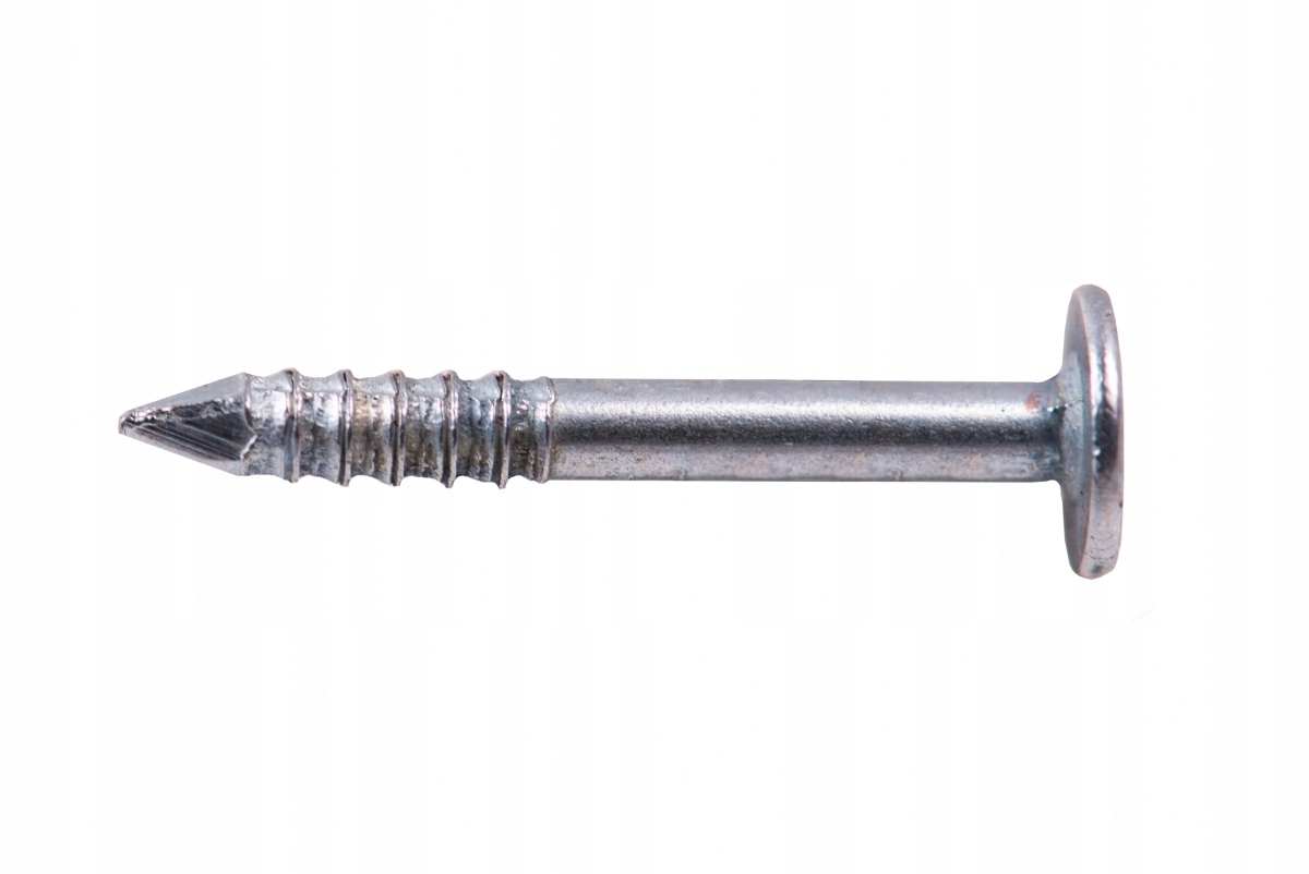 Gwoździe PAPOWE PIERŚCIENIOWE ocynk 3.0 x 25 - 1KG Kolor srebrny