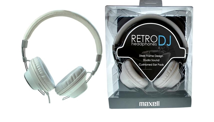 

Słuchawki Nauszne Maxell Retro Dj Białe