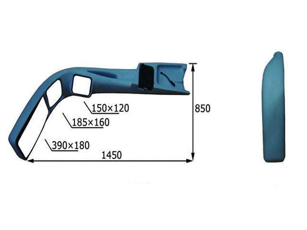 LUSTRO AUTOBUS IRIZAR STEROWANE RĘCZNIE1450*850