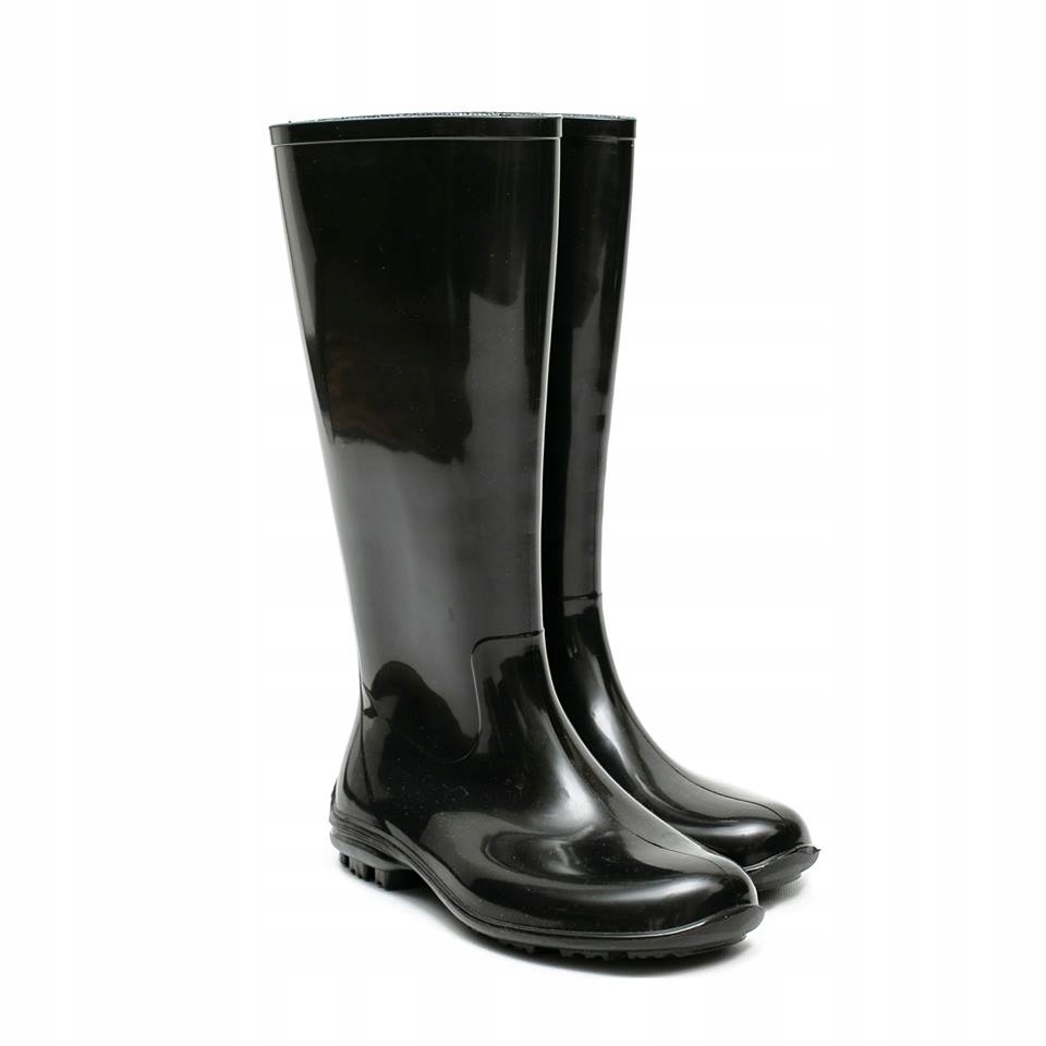 Kalosze Damskie Czarne Gumowce Modne Buty Miejskie Oryginalne opakowanie producenta folia