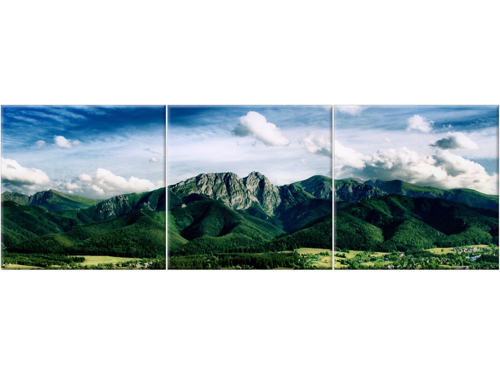 

Panorama Krajobraz tatry Góry 90x30 Obraz Tryptyk