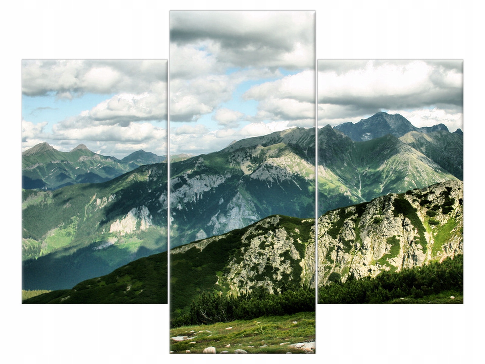 

Obraz Tryptyk Tatry 90x70 Pejzaż Góry do salonu