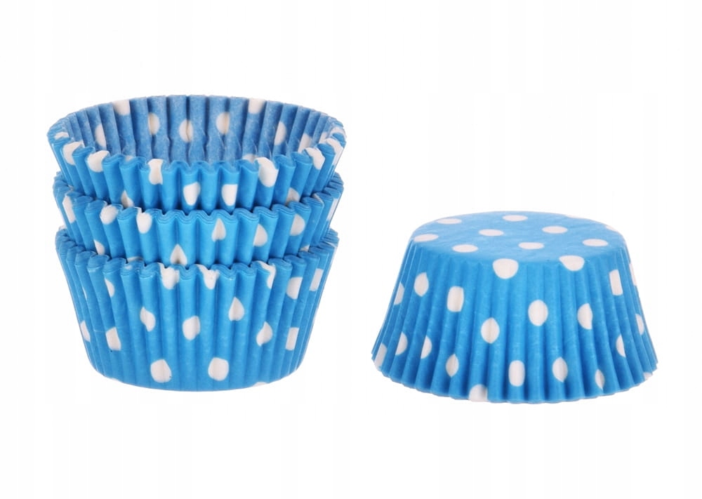 

Papilotki Niebieskie w Grochy 50x32 mm Decora 75sz