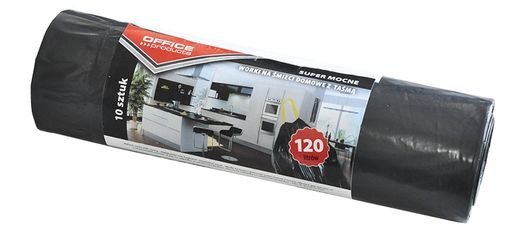 

Worki Na Śmieci Z Taśmą Mocne 120L 10 Sztuk