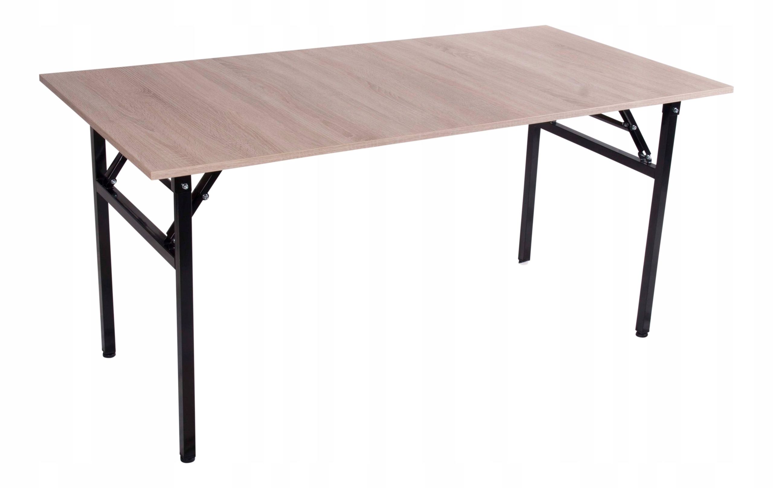 STÓŁ CATERINGOWY SKŁADANY OGRODOWY Metal 180cm Dąb Materiał dominujący drewno