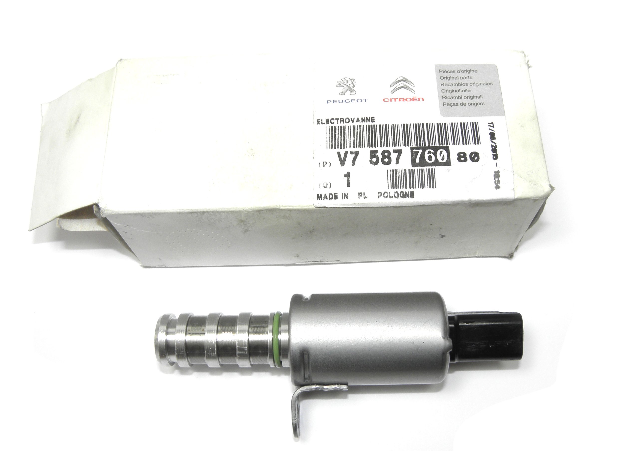 V758776080 - Електромагнітний клапан змінного фаз газорозподілу PEUGEOT 1.6 VTi