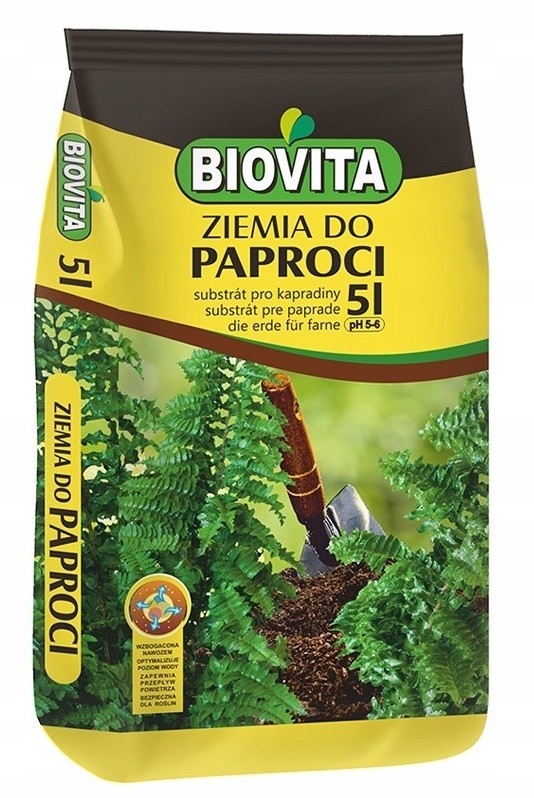 

Ziemia do paproci paprotki paproć Biovita 5L