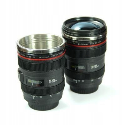 

Kubek Obiektyw Lens Cup Z Szklaną Przykrywką 375ml