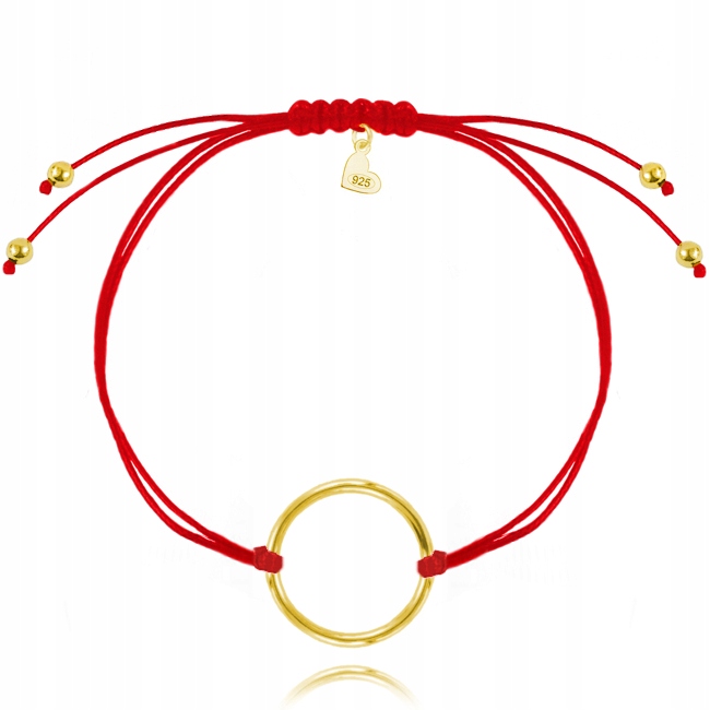 

Bransoletka złota red Karma Shine Line Pudełko!