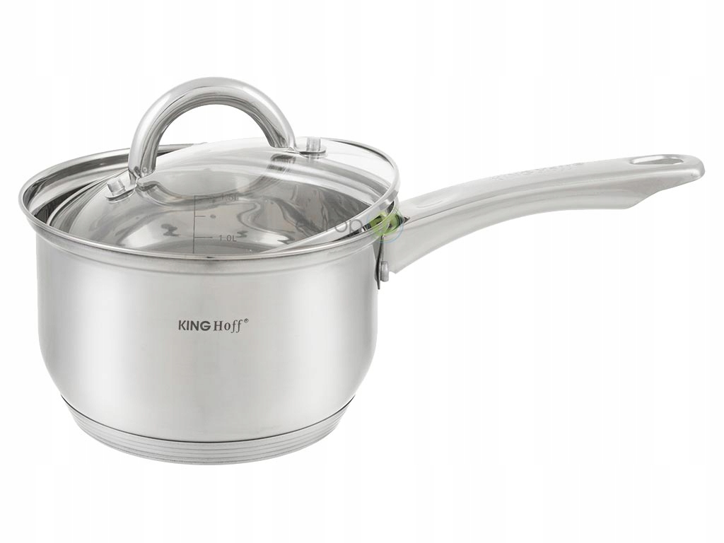 Zestaw 12 el garnków STAL NIERDZEWNA Kinghoff. Kolor srebrny