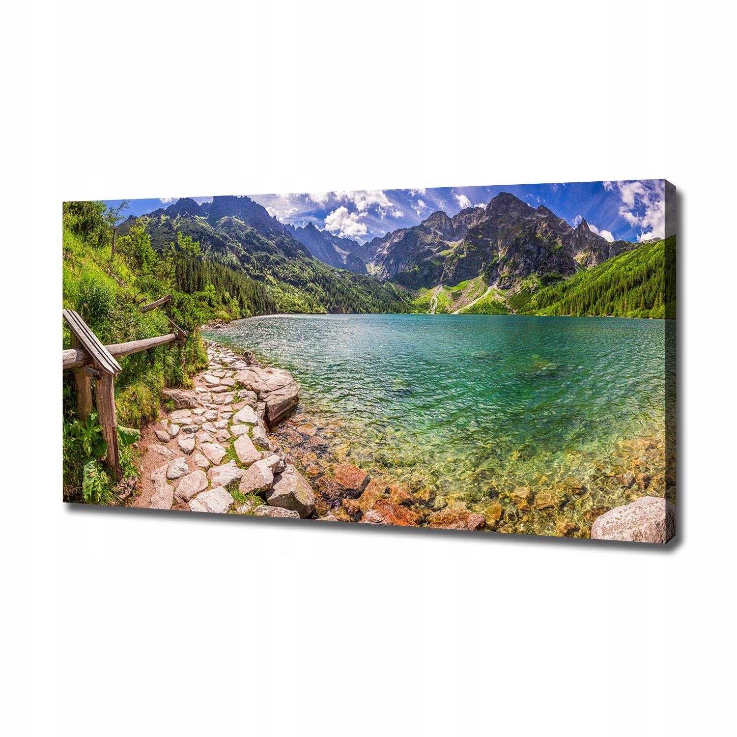 

Foto obraz na płótnie Morskie oko Tatry 120x60 cm
